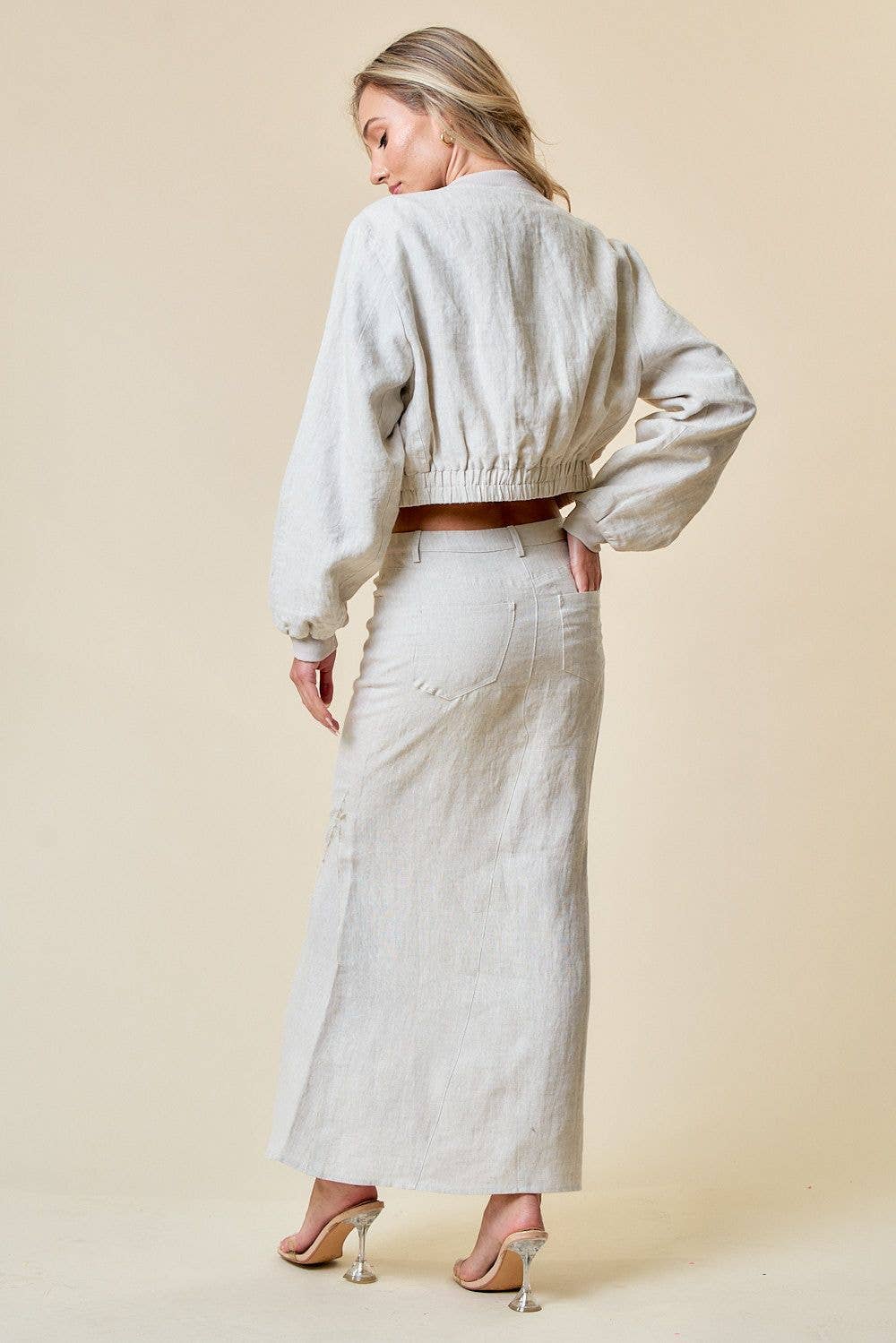 Natural 100% Linen Jacket