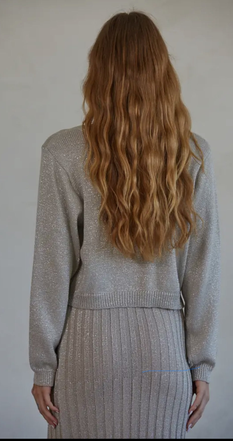 Night Shimmer Bolero - Ash gray