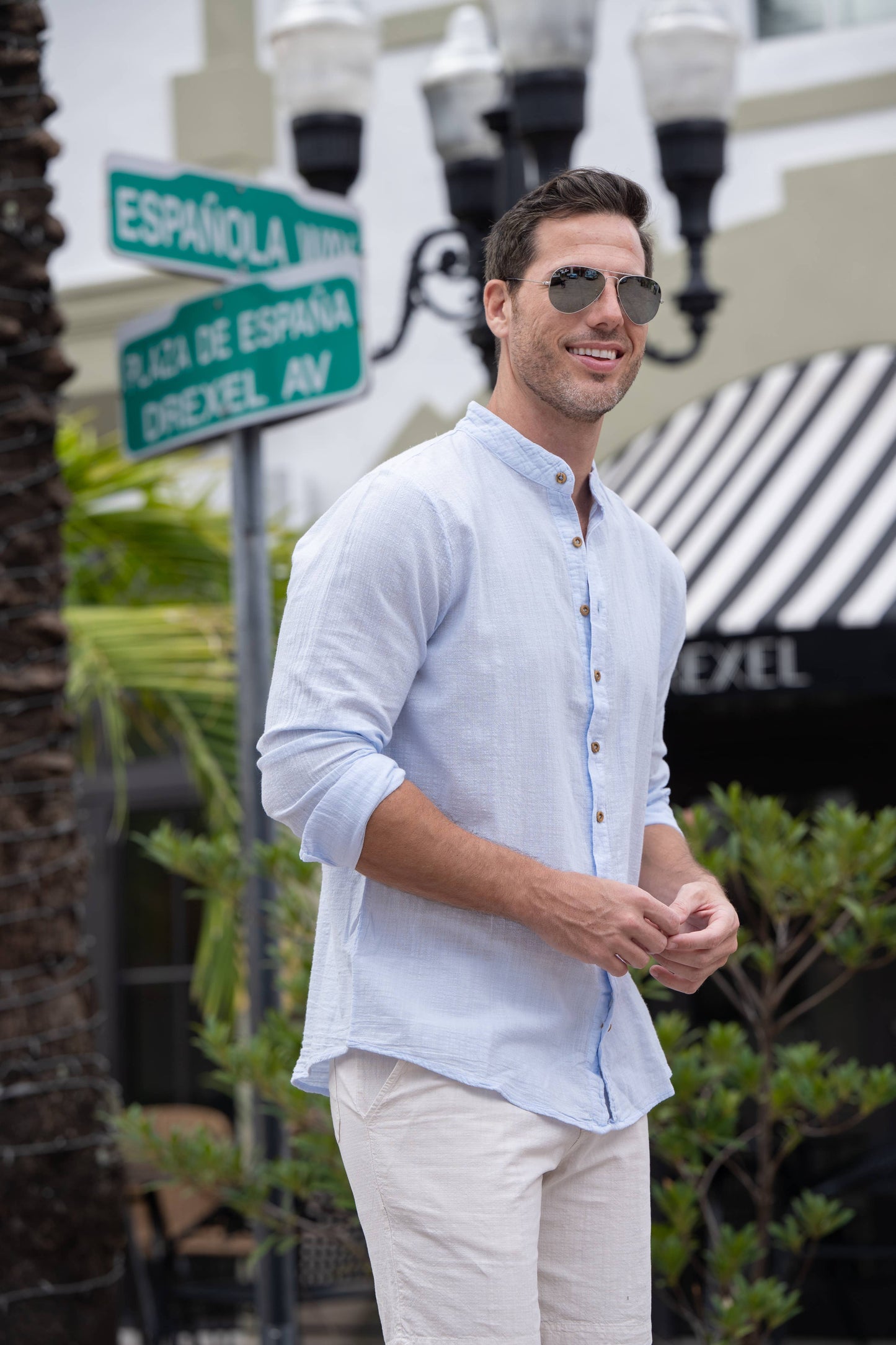 Luigi Shirt: Light Blue / X-Large