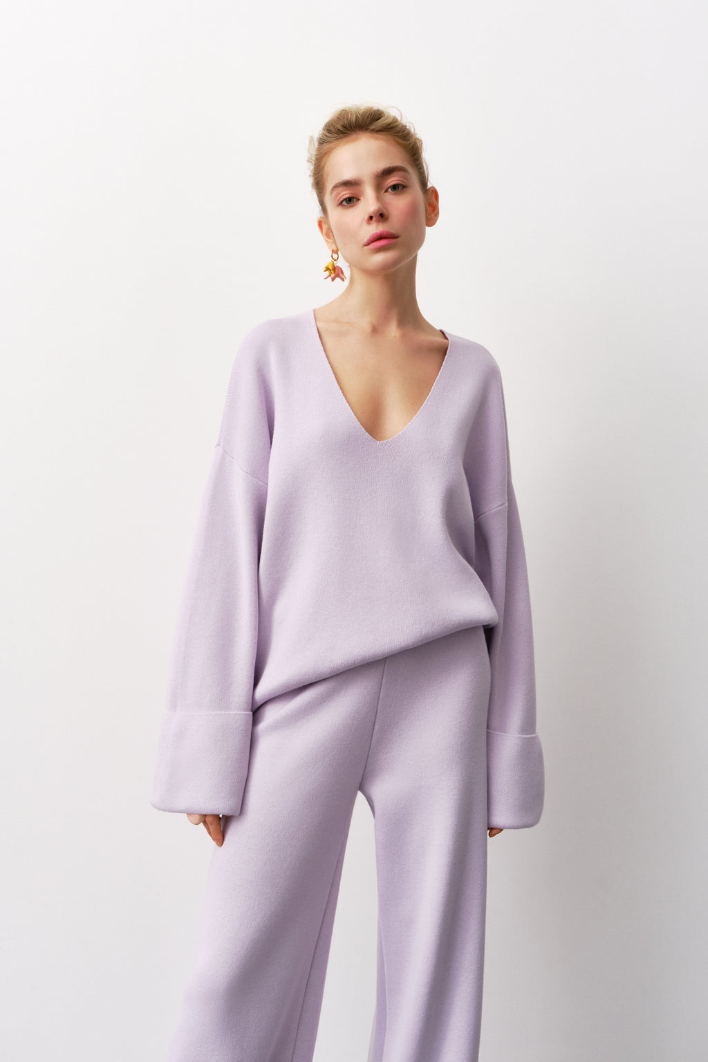 Lavender Cotton Sweater