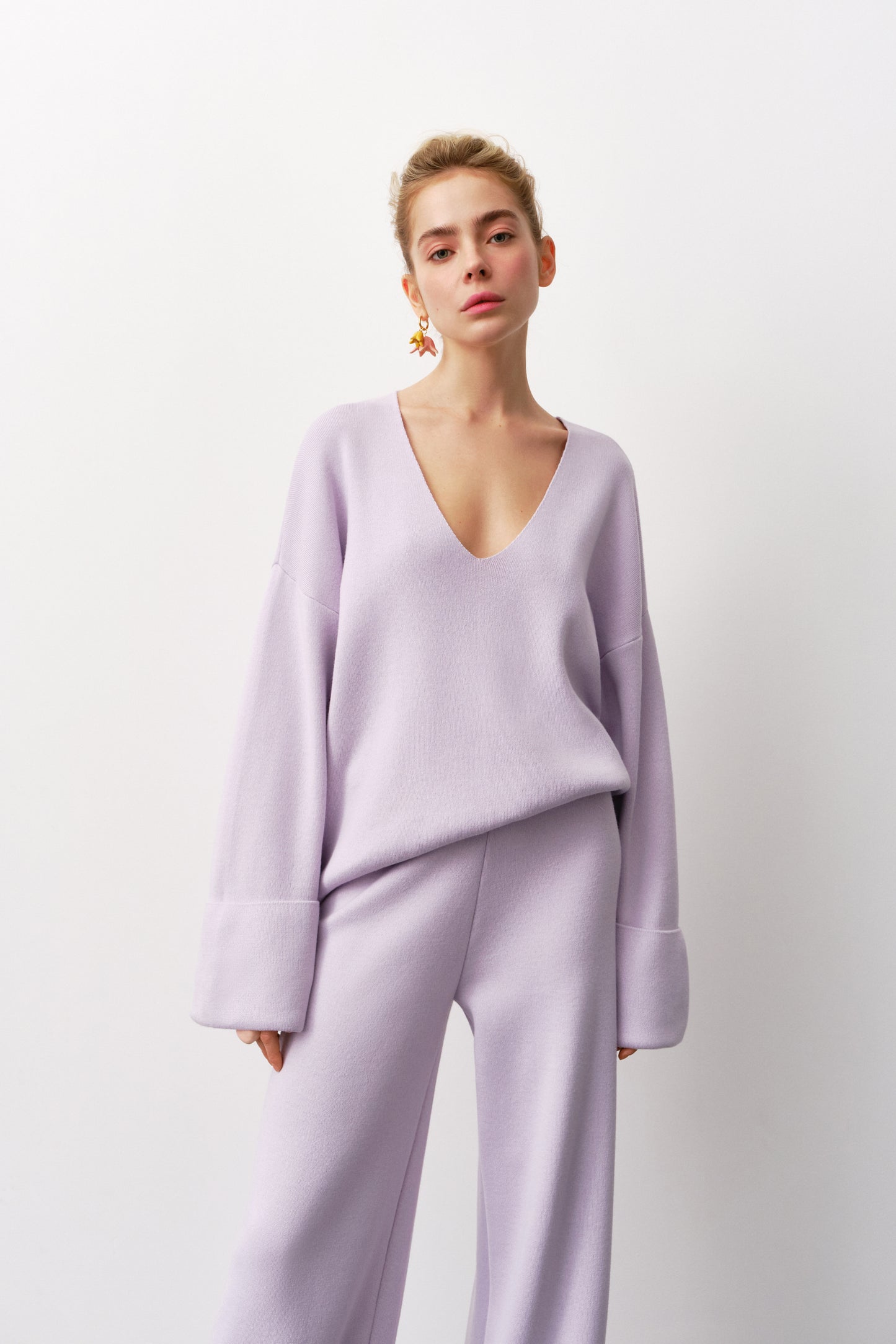 Lavender Cotton Sweater