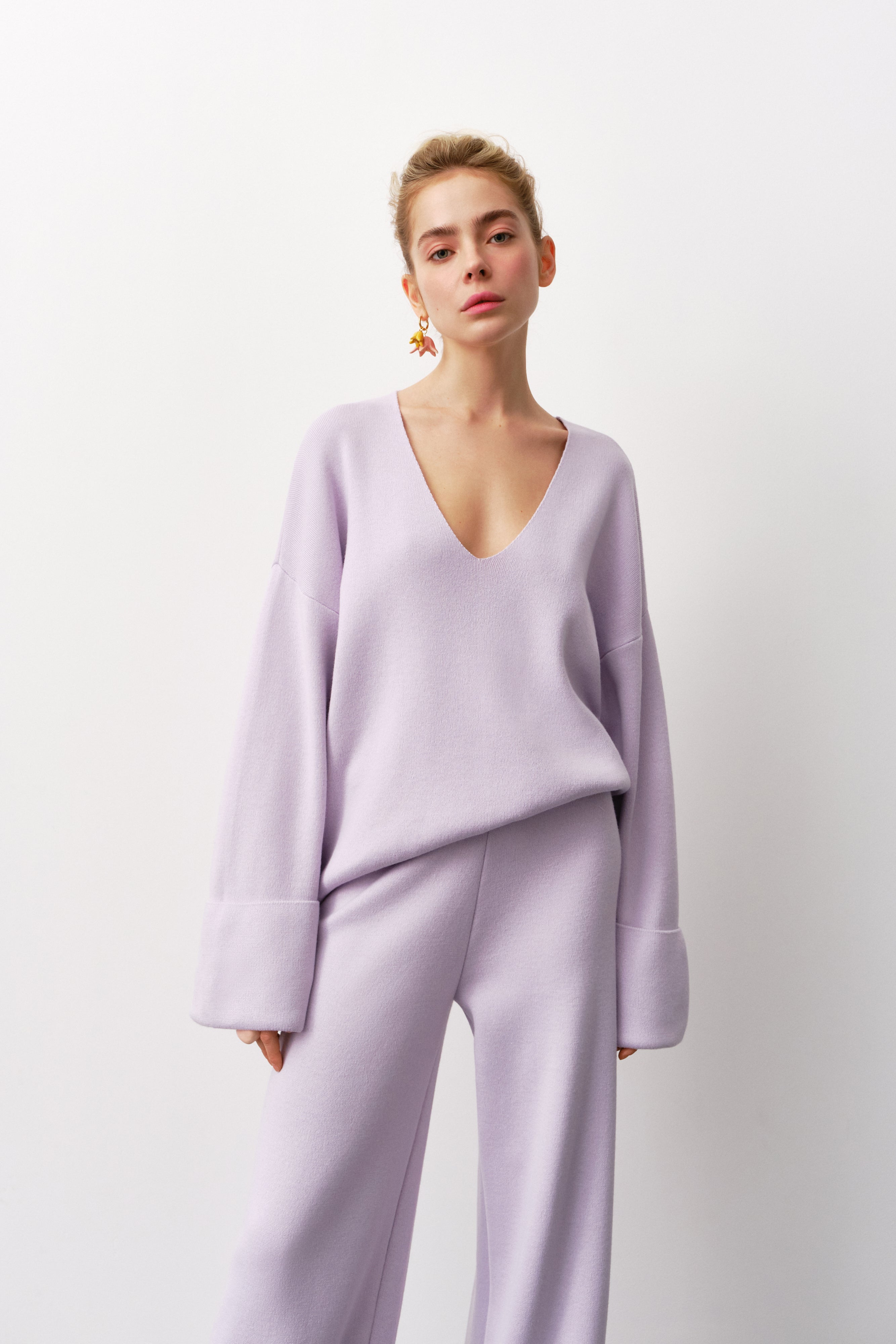 Lavender Cotton Sweater