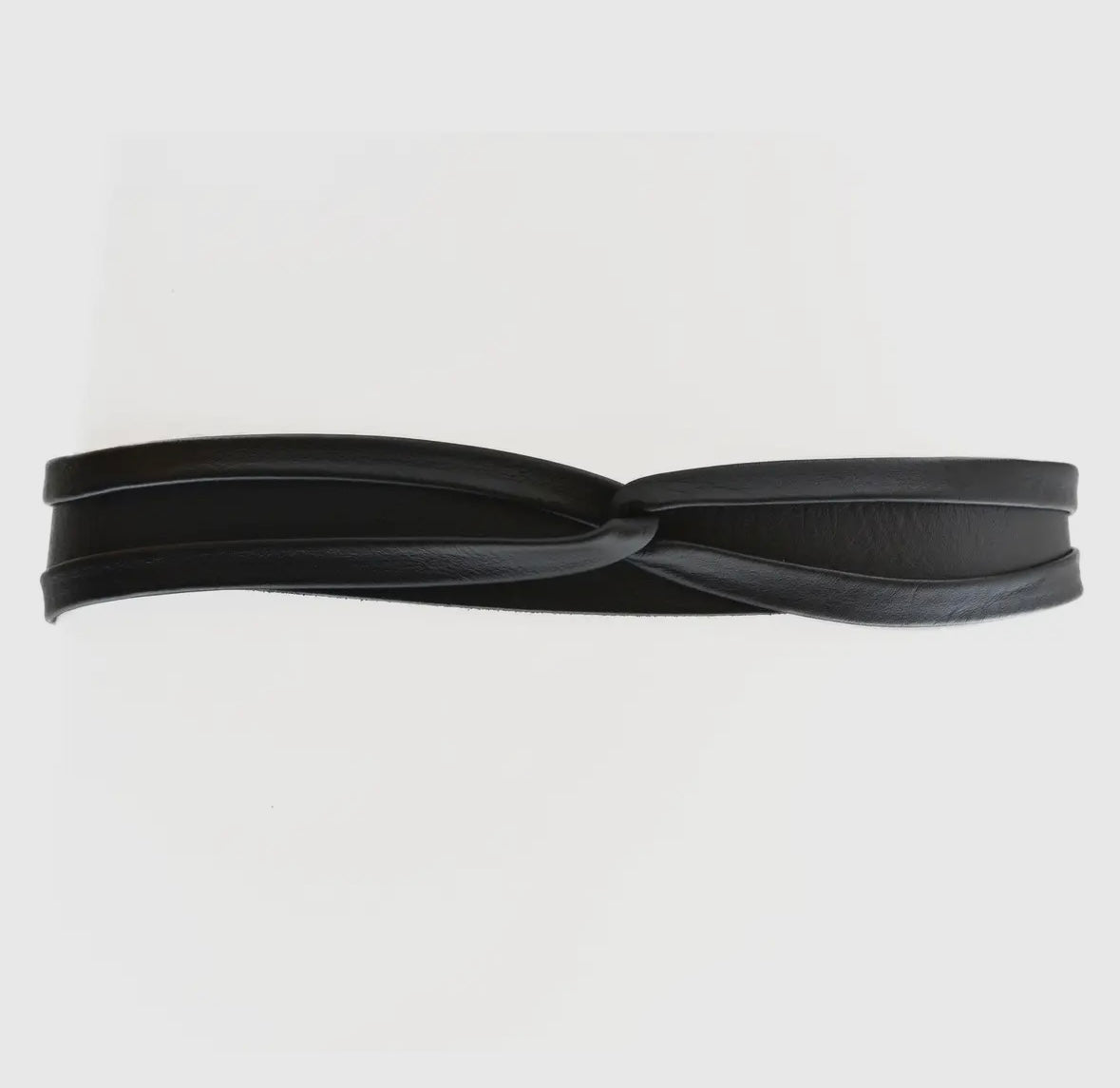 Skinny wrap belt - Black