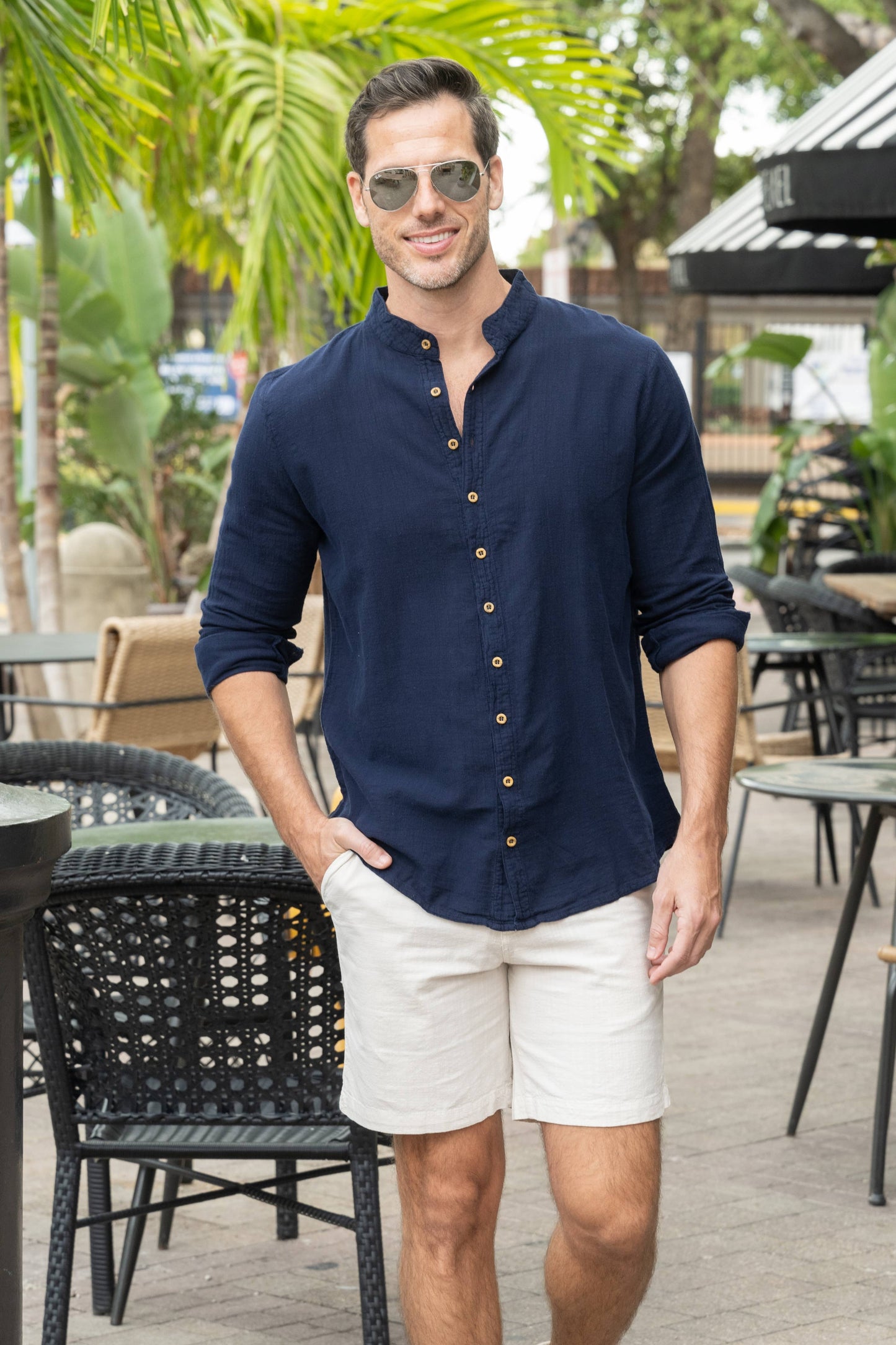 Luigi Shirt: Dark Blue / X-Large