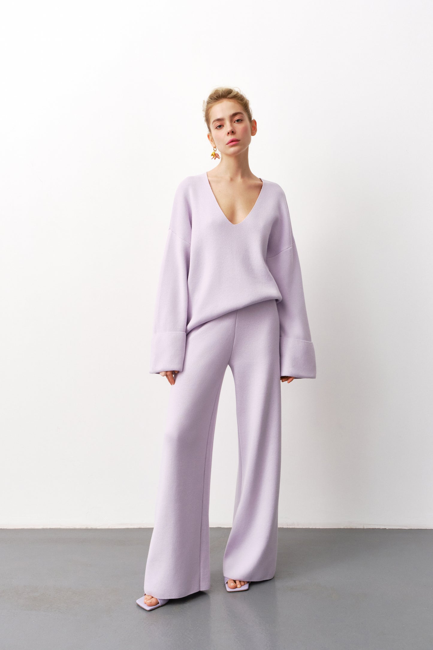 Lavender Cotton Sweater