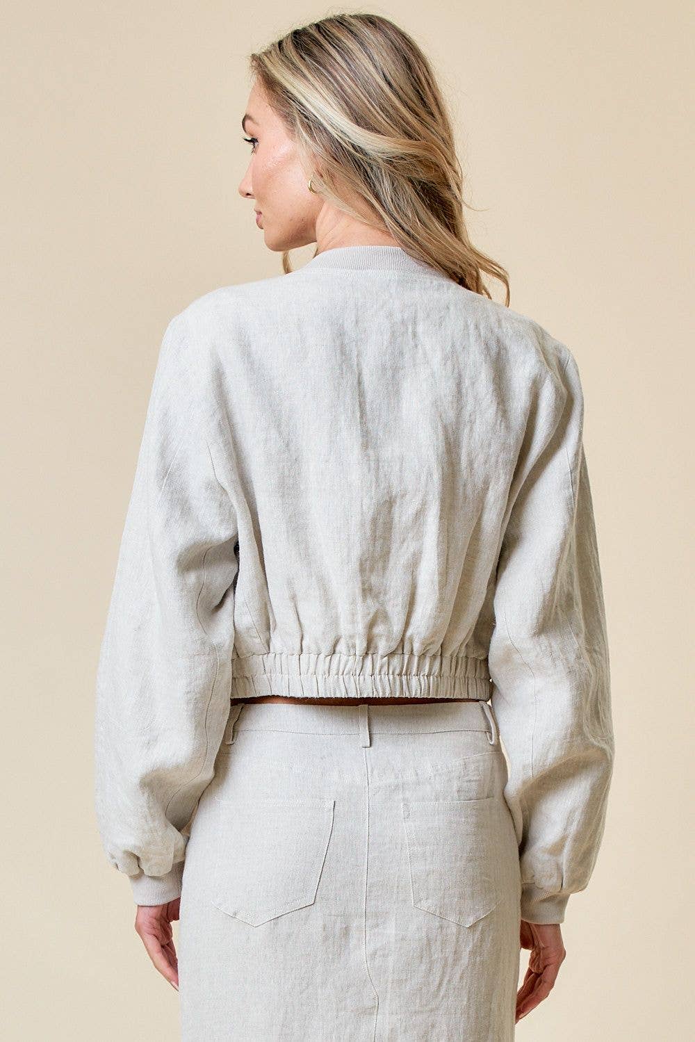 Natural 100% Linen Jacket