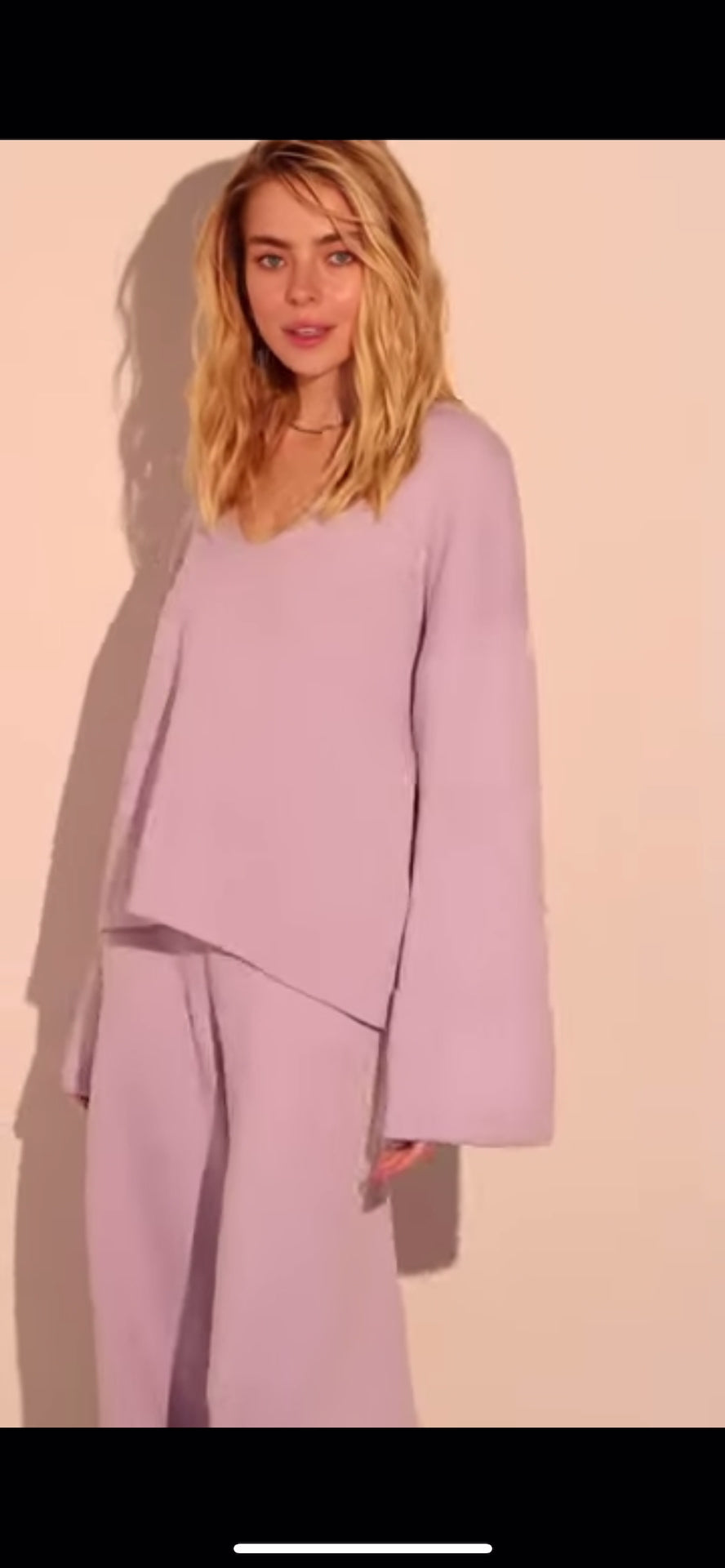 Lavender Cotton Sweater